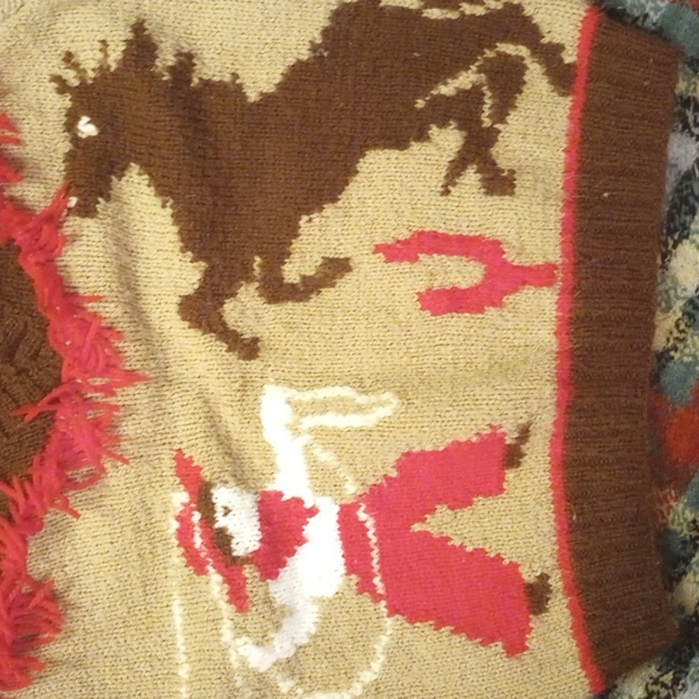 Vintage Cowboy Sweater Boys Sz 5 - Picture 5 of 7